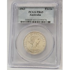 AUSTRALIA 1963 . FLORIN . PROOF AUSTRALIA 1963 . FLORIN . PROOF